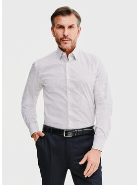 Pako Lorente Pako Lorente Koszula P25SF-1X-040 Biały Slim Fit