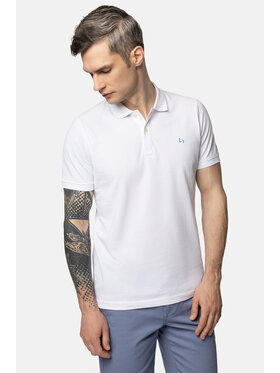 Lancerto Lancerto Polo Manuel PO073123000017 Biały Regular Fit