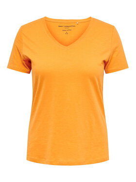 ONLY Carmakoma ONLY Carmakoma T-Shirt 15285965 Pomarańczowy Regular Fit