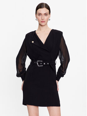 Morgan Morgan Коктейлна рокля 222-RIPAM.F Черен Regular Fit