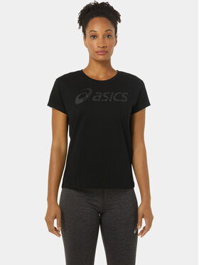 Asics Asics Тениска от техническо трико Asics Big Logo Tee Iii 2032C411 Черен Ahletic Fit