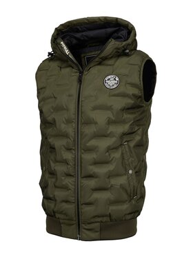 PITBULL PITBULL Kamizelka Carver Zielony Regular Fit