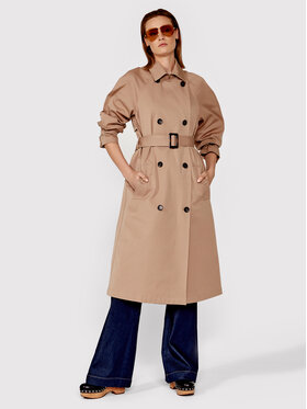 Simple Simple Trench PLD001 Marrone Regular Fit