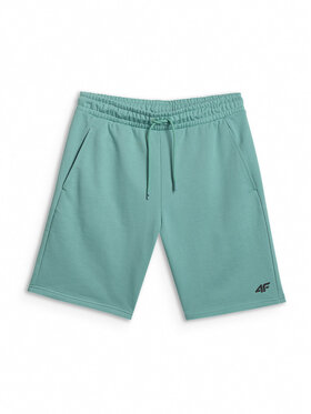 4F 4F Szorty sportowe BASIC+ Turkusowy Regular Fit