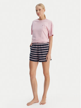 Tommy Hilfiger Tommy Hilfiger Piżama UW0UW05760 Kolorowy Regular Fit