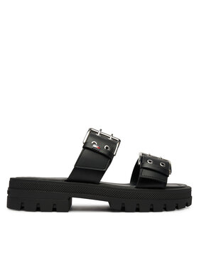 Tommy Jeans Tommy Jeans Iešļūcenes Tjw Buckle Straps Sandal EN0EN02966 Melns