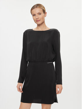 Calvin Klein Jeans Calvin Klein Jeans Коктейльна сукня Open Back Dress J20J222534 Чорний Regular Fit