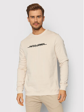 Jack&Jones PREMIUM Džemperis Logo 12197602 Smėlio Regular Fit