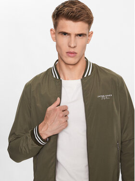 Jack&Jones Bomber Jakna Splash 12234723 Zelena Regular Fit