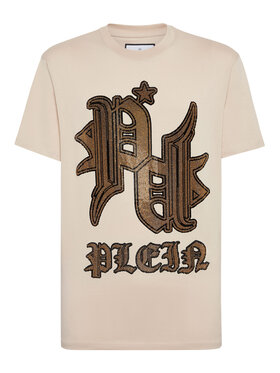 PHILIPP PLEIN PHILIPP PLEIN T-shirt 19485 Beige Regular Fit
