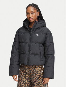 adidas adidas Kurtka zimowa Hooded Padded Jacket KT4236 Czarny Regular Fit