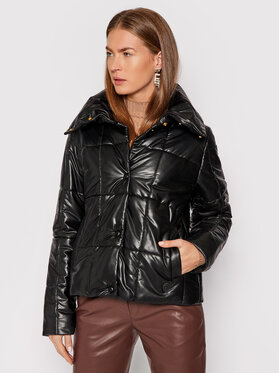 Trussardi Trussardi Яке от имитация на кожа Quilted 56S00654 Черен Regular Fit
