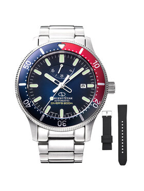 Orient Star Orient Star Zegarek RE-AU0306L00B Srebrny