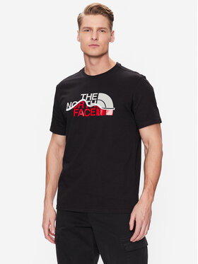 The North Face The North Face Тишърт Mountain Line NF0A7X1N Черен Regular Fit