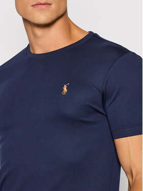 Polo Ralph Lauren Majica 710740727 Mornarsko Modra Slim Fit