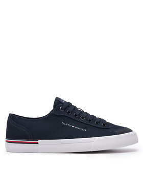 Tommy Hilfiger Tommy Hilfiger Sneakers aus Stoff Corporate Vulc Canvas FM0FM04954 Dunkelblau