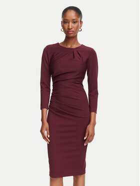 Rinascimento Rinascimento Kokteiļkleita CFC0130327003 Bordo Slim Fit