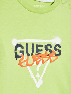 Guess T-shirt I3RI02 K8HM0 Zelena Regular Fit