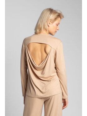 LaLupa LaLupa Bluzka LA027 Brązowy Comfortable Fit