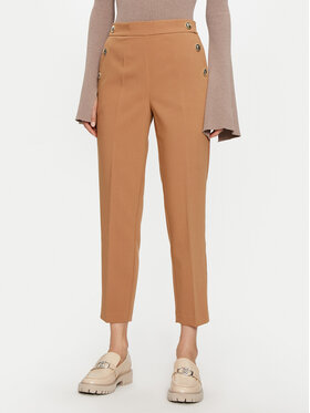 Lola Casademunt by Maite Lola Casademunt by Maite Szövet nadrág MF2414007 Barna Straight Fit
