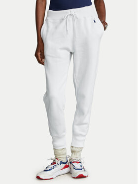 Polo Ralph Lauren Polo Ralph Lauren Spodnji del trenirke Akl 211794397002 Bela Regular Fit