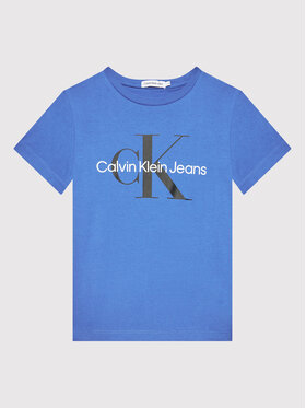 Calvin Klein Jeans Calvin Klein Jeans Tricou Monogram Logo IU0IU00267 Albastru Regular Fit