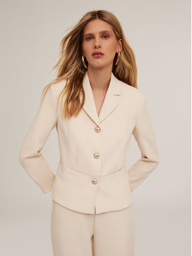 Motivi Motivi Giacca da abito Q661Q000843N002 Crema Slim Fit