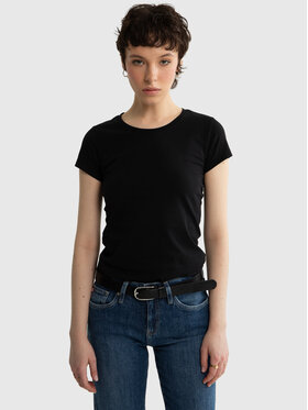 BIG STAR BIG STAR T-Shirt CLASSACA Czarny Slim Fit