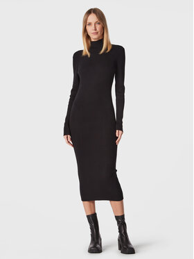Silvian Heach Silvian Heach Úpletové šaty PGA22208VE Černá Slim Fit
