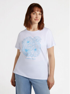 Fiorella Rubino Fiorella Rubino T-shirt G150L008460N011 Bianco Regular Fit