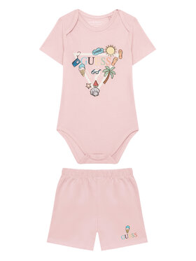 Guess Guess Rinkinys kūdikiams H6GW08 K6YW1 Rožinė Regular Fit