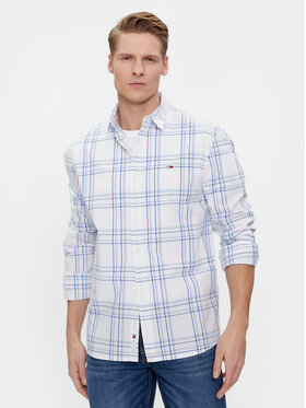 Tommy Jeans Tommy Jeans Košile Poplin DM0DM18968 Bílá Regular Fit