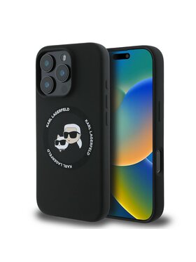 KARL LAGERFELD KARL LAGERFELD Etui na telefon Apple iPhone 16 Pro Czarny