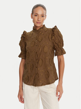 Bruuns Bazaar Bruuns Bazaar Блуза Canterbury Caro BBW4507 Кафяв Regular Fit