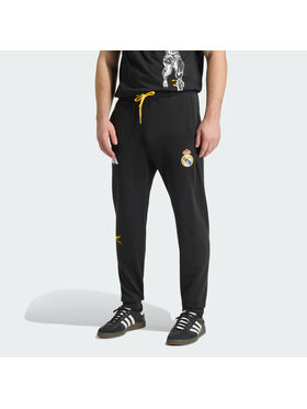 adidas adidas Spodnie materiałowe Real Madrid Czarny Regular Fit
