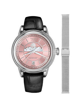 Aviator Aviator Zegarek V.1.33.0.257.4.BM-SET Srebrny