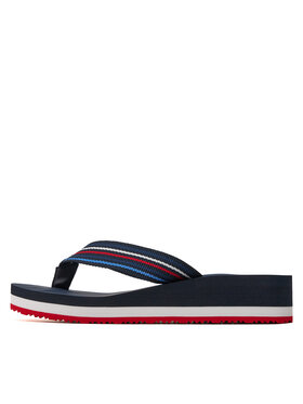 Tommy Hilfiger Japanke Wedge Stripes Beach Sandal FW0FW07858 Tamnoplava