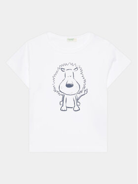 United Colors Of Benetton United Colors Of Benetton T-Shirt 3I1XA1030 Weiß Regular Fit