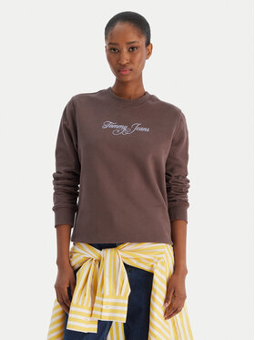 Tommy Jeans Tommy Jeans Світшот Essential DW0DW21922 Коричневий Regular Fit