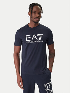 EA7 Emporio Armani EA7 Emporio Armani T-Shirt 7M001412 AF22264 UB102 Granatowy Regular Fit