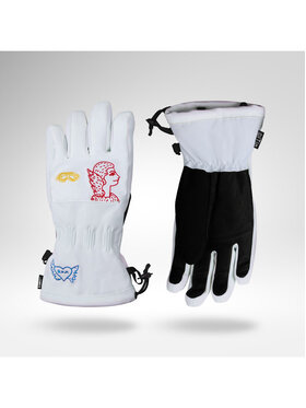 Rossignol Rossignol Rękawice narciarskie W Jcc Ski Gloves R-Shell Dry Biały