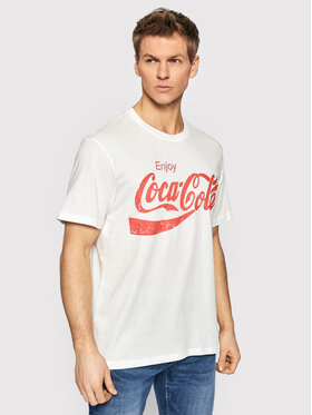 Only & Sons Only & Sons Tricou COCA-COLA 22023351 Alb Regular Fit