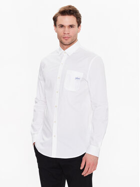 Guess Guess Košeľa M3GH62 W8BX1 Biela Slim Fit