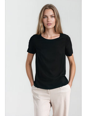 NIFE NIFE Bluzka B242 Czarny Relaxed Fit