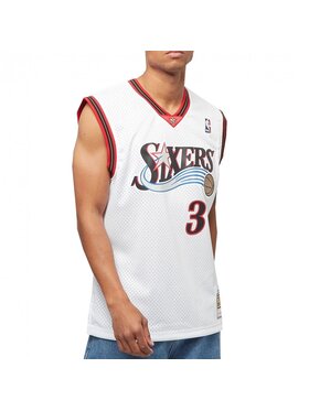Mitchell & Ness Mitchell & Ness Tank top NBA SWINGMAN HOME JERSEY 76ERS 00 ALLEN IVERSON Bílá Regular Fit