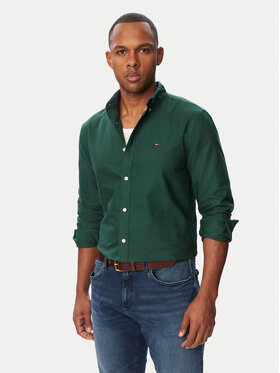 Tommy Jeans Tommy Jeans Риза Oxford DM0DM23711 Тъмнозелен Regular Fit