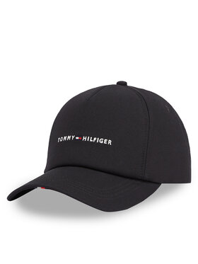 Tommy Hilfiger Tommy Hilfiger Czapka z daszkiem Th Foundation Soft 6 Panel Cap AM0AM13162 Czarny
