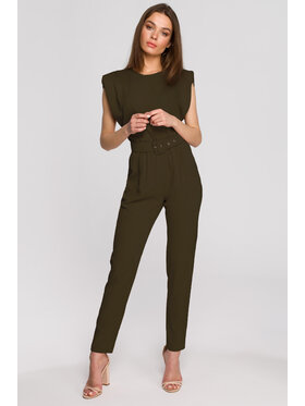 Stylove Stylove Kombinezon S259 Khaki Slim Fit