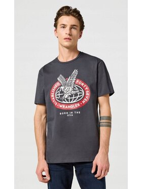 Wrangler Wrangler T-Shirt Americana Tee Czarny Regular Fit