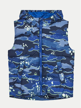 United Colors Of Benetton United Colors Of Benetton Vestă 2DFVGJ00I Bleumarin Regular Fit